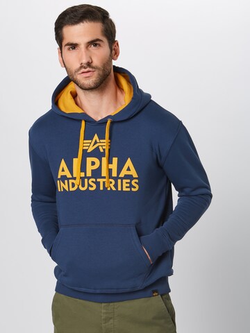 mėlyna ALPHA INDUSTRIES Megztinis be užsegimo