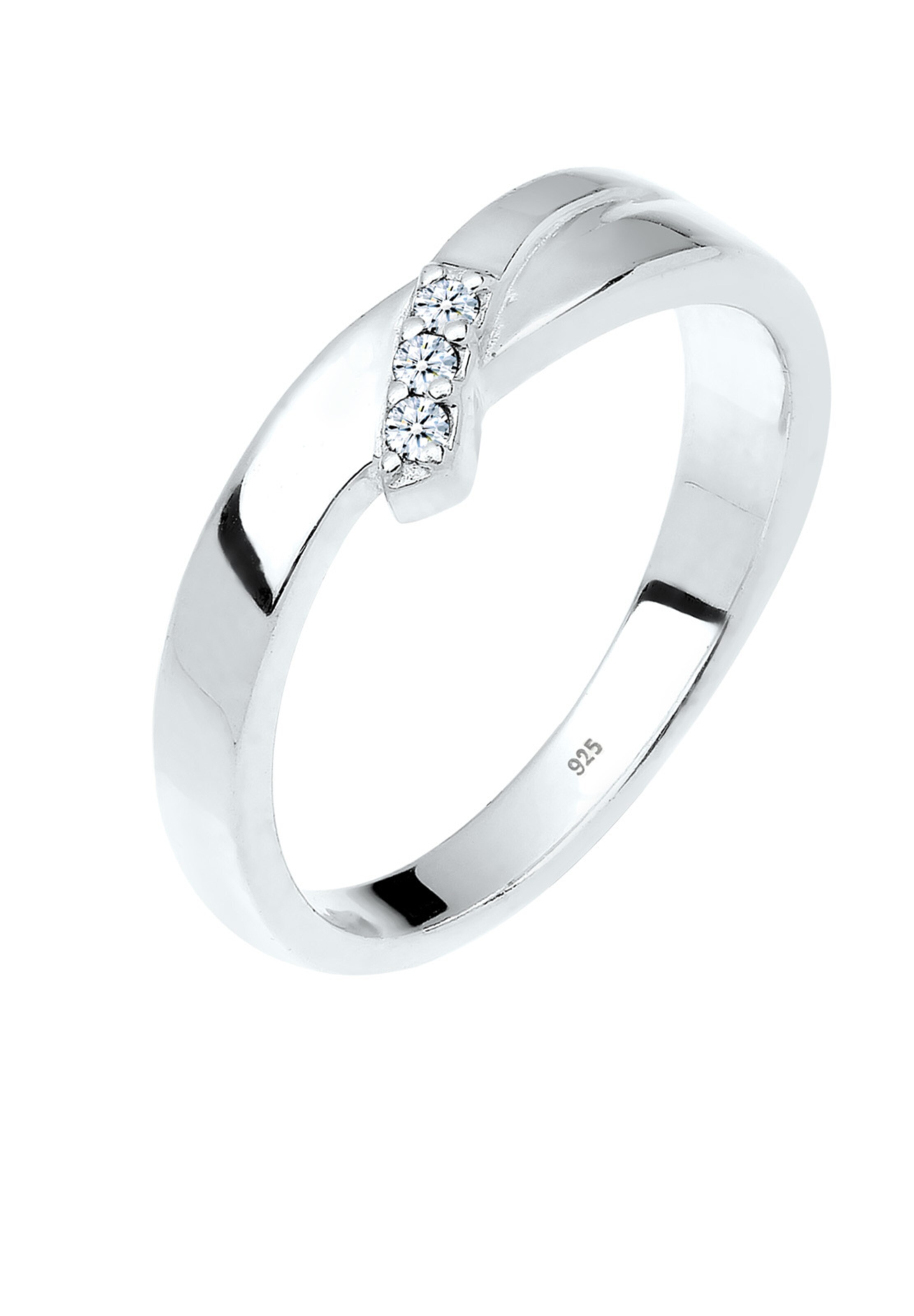 Elli DIAMONDS Ring in Zilver: voorkant