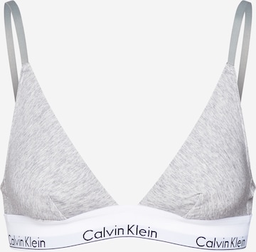 Calvin Klein Underwear Треугольник Бюстгальтер в Серый: спереди