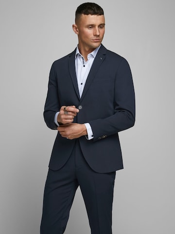 Coupe slim Veste de costume 'Vincent' JACK & JONES en bleu : devant