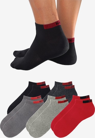 H.I.S Regular Ankle Socks in Black: front