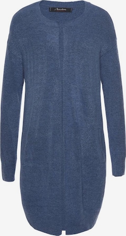 Aniston CASUAL Knit Cardigan in Blue: front