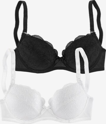 Invisible Soutien-gorge PETITE FLEUR en noir : devant