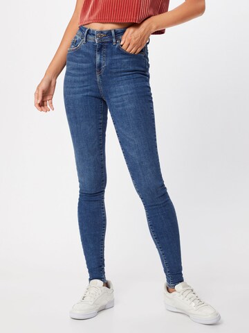 Noisy may Skinny Jeans 'Vicky' in Blauw: voorkant