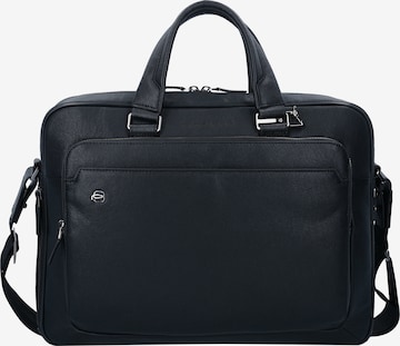 Piquadro Document Bag 'Black Square' in Black: front