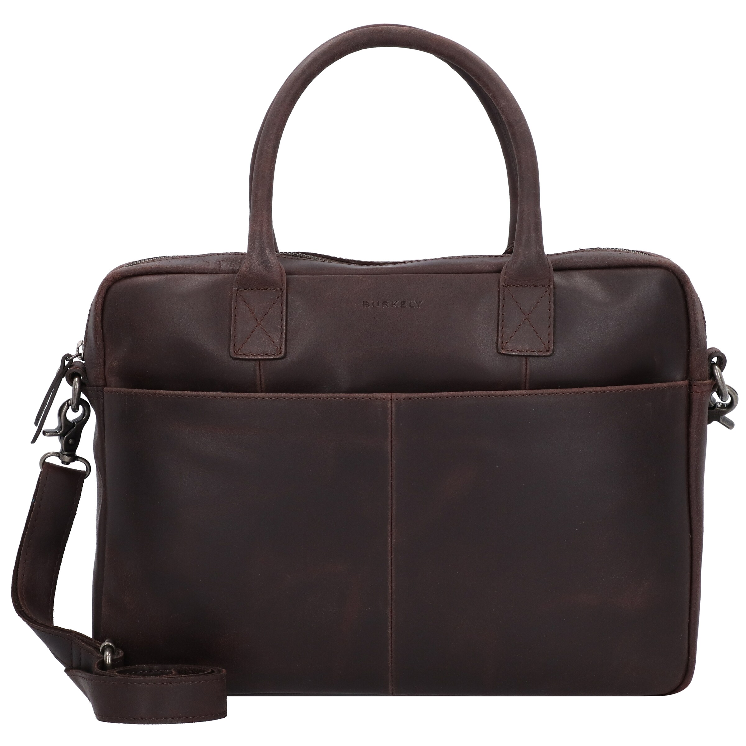 Burkely Aktentas 'Jack' in Bruin: voorkant