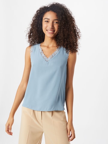 Top 'ONLALICE TOP WVN' di ONLY in blu: frontale