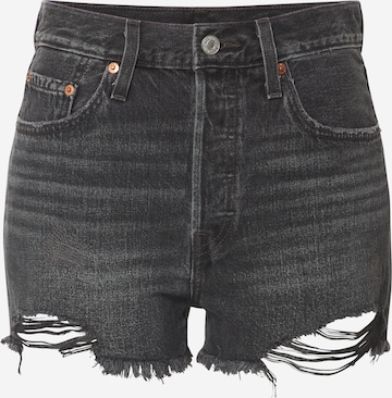 LEVI'S Jeans '501® HIGH RISE SHORT' in Grijs: voorkant