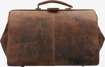 Greenland Nature Briefcase 'Montenegro' in Brown: front