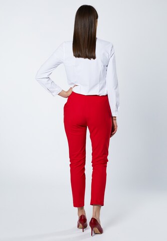 EVITA Slimfit Pantalon in Rood