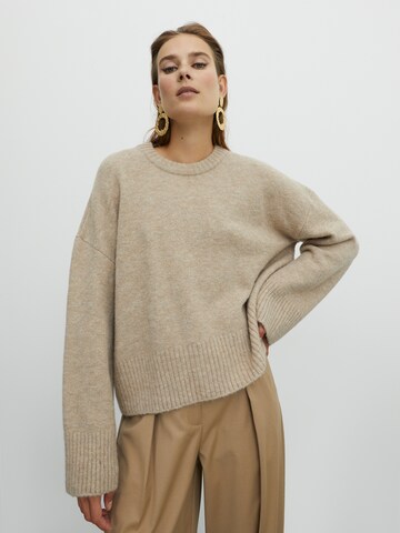 EDITED Pullover 'Grace' i beige: forside