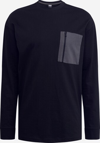 Urban Classics Shirt in Zwart: voorkant