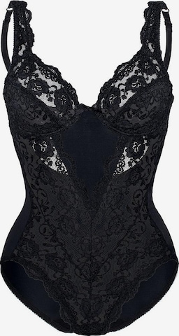 Body 'CLASSIC LACE' sassa en noir : devant