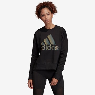 ADIDAS SPORTSWEAR Athletic Sweatshirt in Black: front