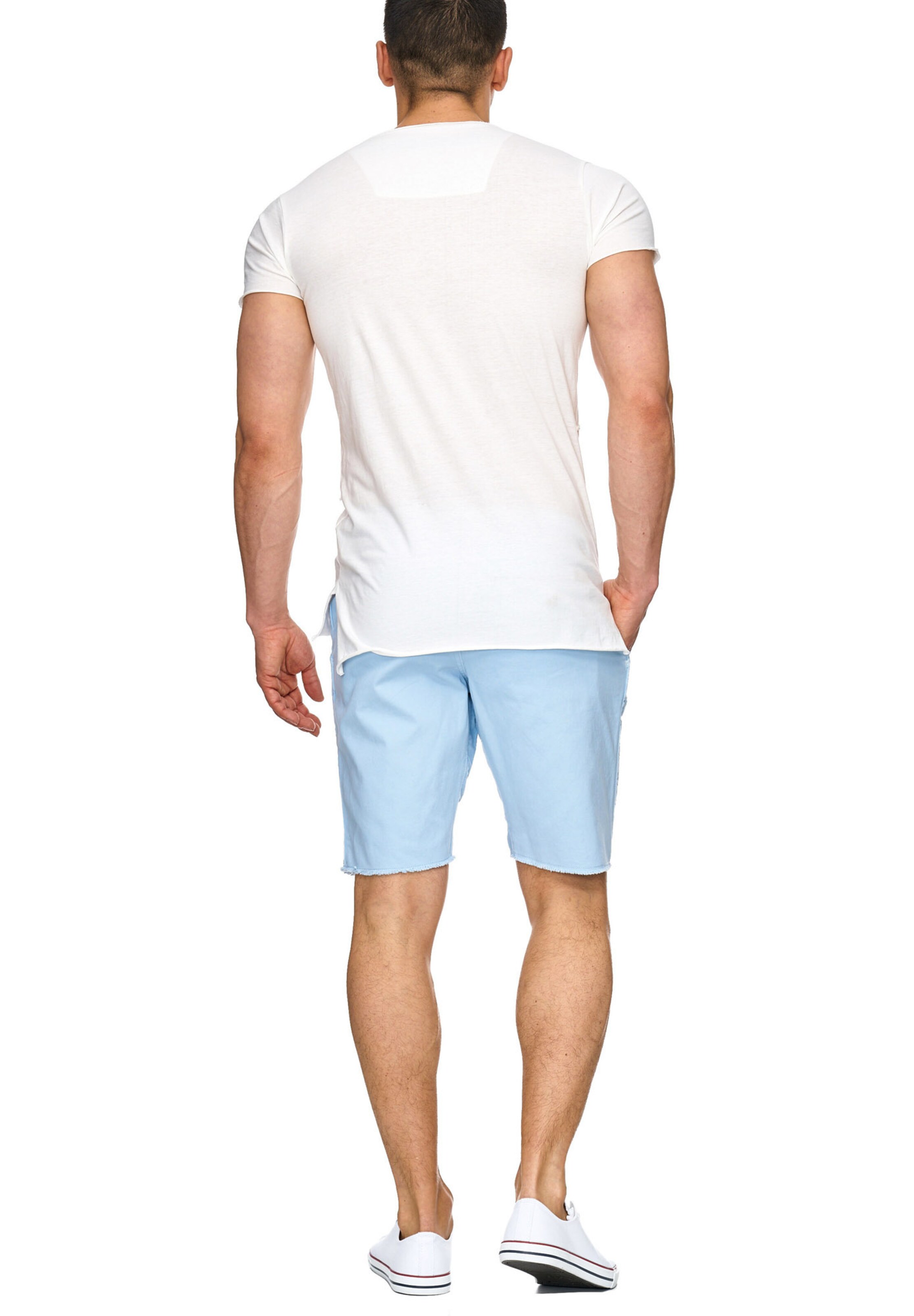 INDICODE JEANS Loose fit Chino Pants 'Carver' in Blue