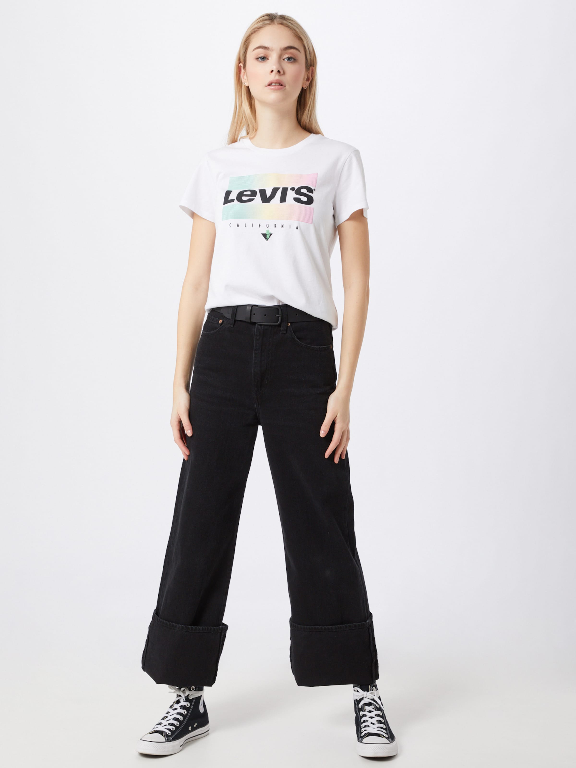 Frauen Shirts & Tops LEVI'S Shirt 'THE PERFECT TEE' in Weiß - WW76280
