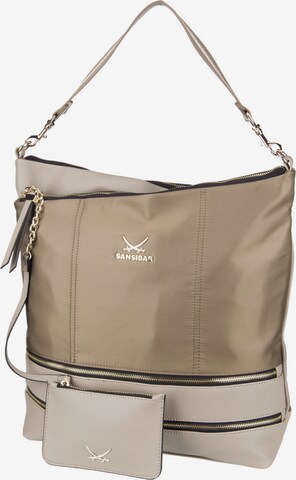 SANSIBAR Crossbody Bag in Brown: front