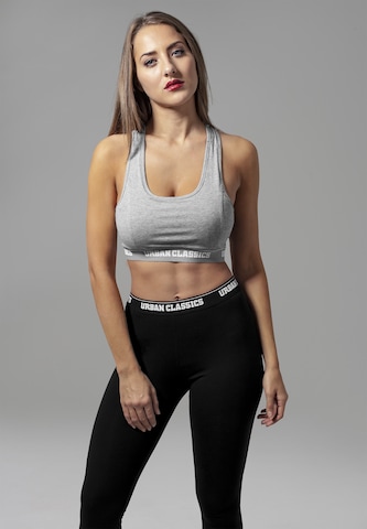 Bustier Soutien-gorge Urban Classics en gris : devant