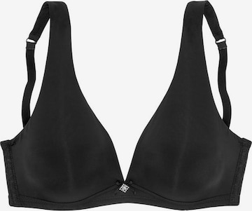 LASCANA T-shirt Bra in Black: front