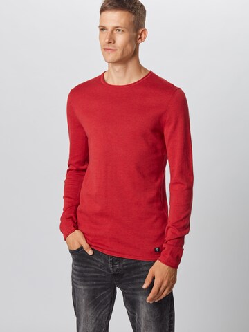 TOM TAILOR DENIM Pullover in Rot