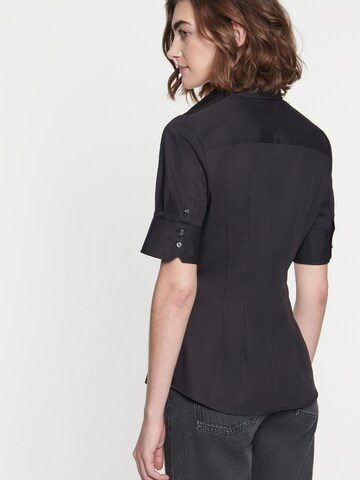 SEIDENSTICKER - Blusa 'Schwarze Rose' en negro