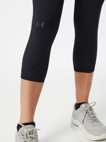 UNDER ARMOUR Skinny Sporthose 'Rush' in Schwarz