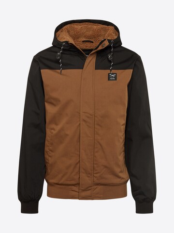 Iriedaily Between-Season Jacket in Brown: front