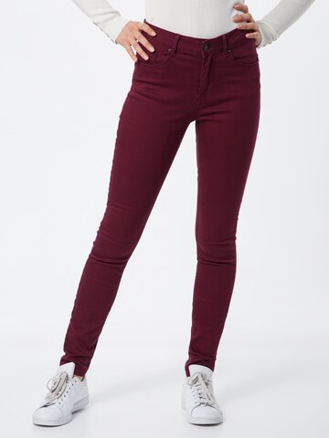 VERO MODA Skinny Jeans 'VMHot Seven' in Red: front