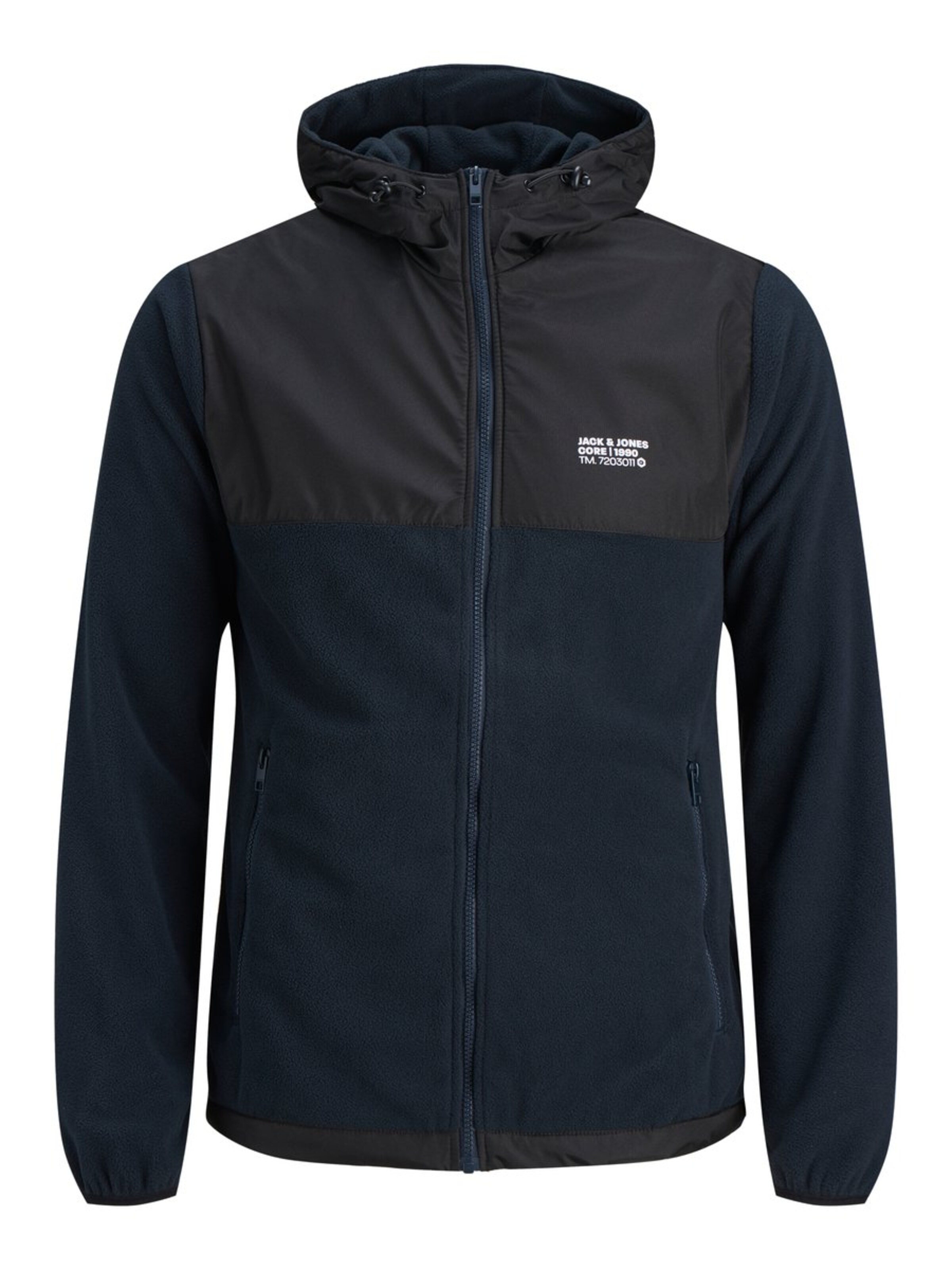 JACK & JONES - Fleece jas in de kleur Navy