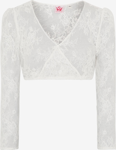 SPIETH & WENSKY Blouse folklorique en blanc, Vue avec produit