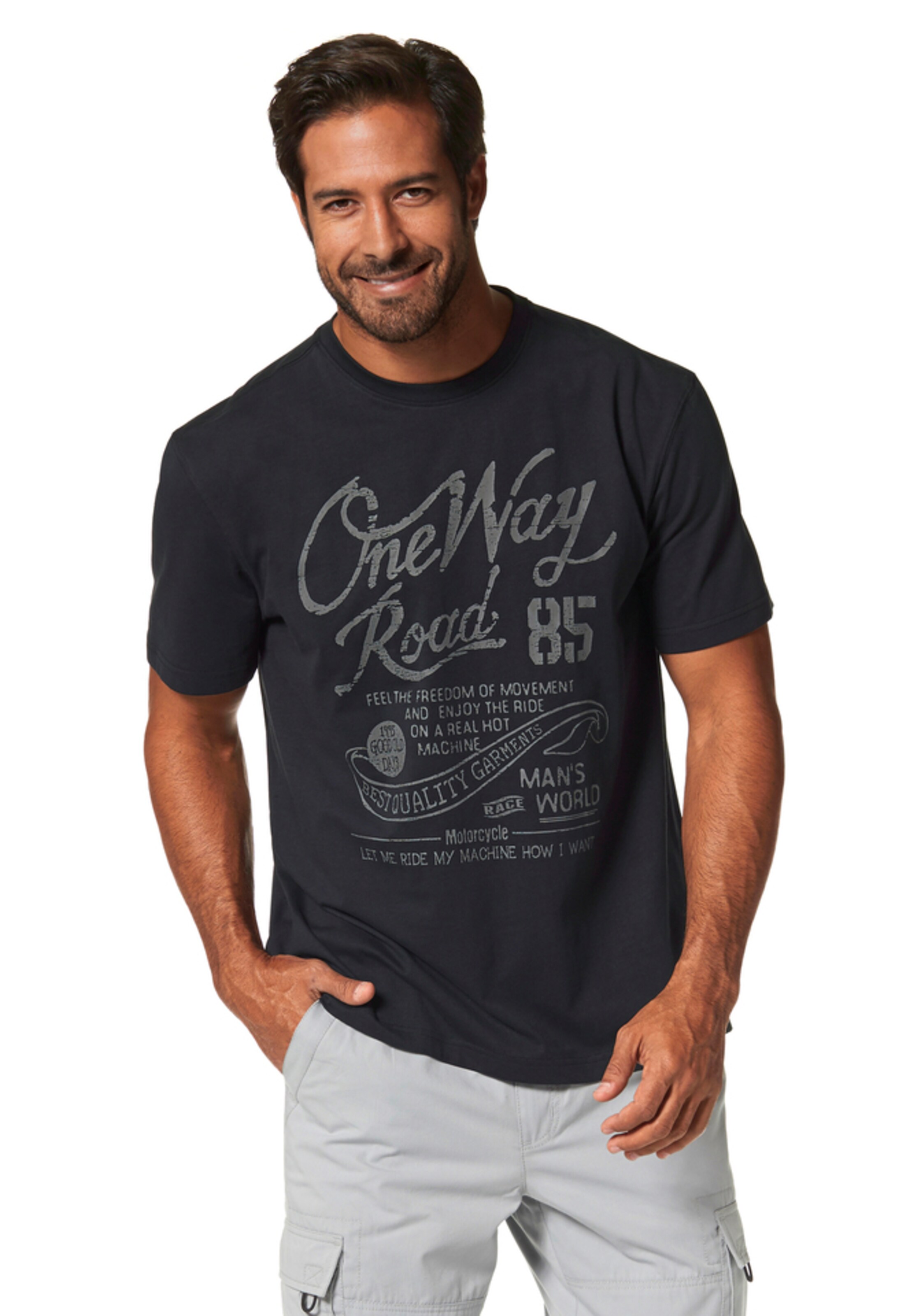 Man's World Shirt in Black: front