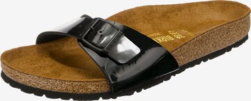 BIRKENSTOCK Pantofle – černá: přední strana