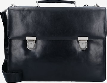 LEONHARD HEYDEN Document Bag 'Cambridge' in Black: front