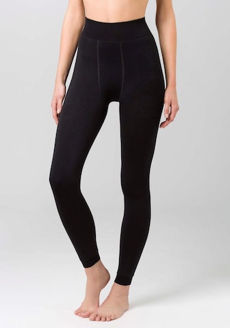 SYMPATICO Skinny Thermoleggings in Schwarz: predná strana