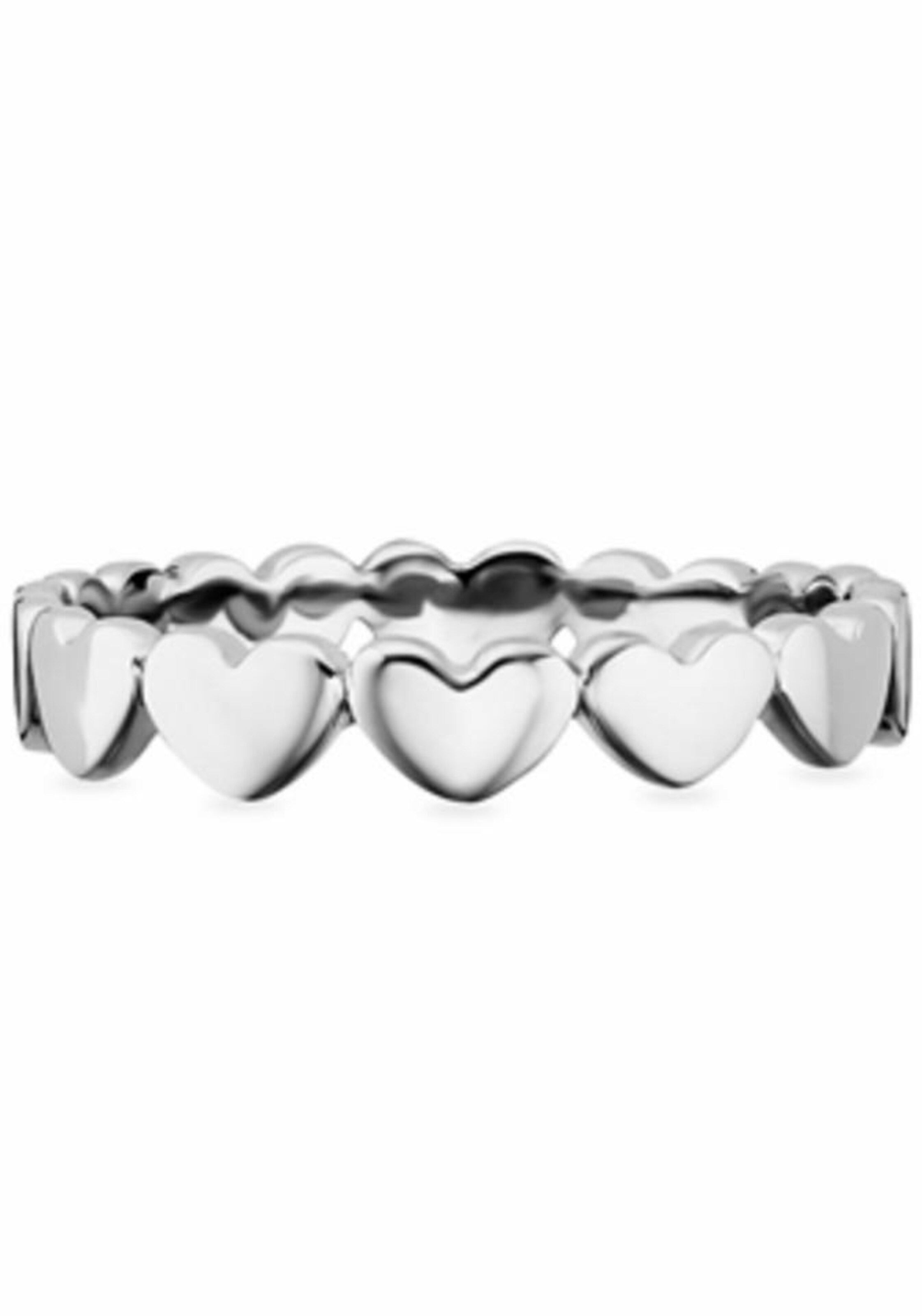 caï Fingerring 'Herz' in Silber: Vorderseite