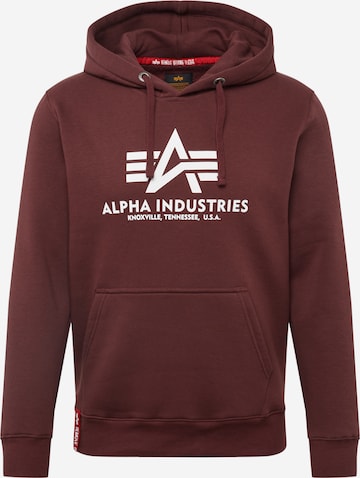 Sweat-shirt ALPHA INDUSTRIES en rouge : devant