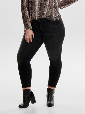 ONLY Carmakoma Skinny Jeans in Black: front