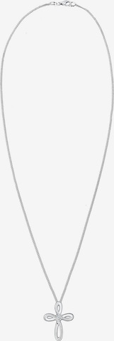 Elli DIAMONDS Ketting 'Kreuz' in Zilver: voorkant