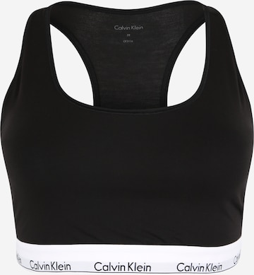 Bustier Soutien-gorge Calvin Klein Underwear Plus en noir : devant