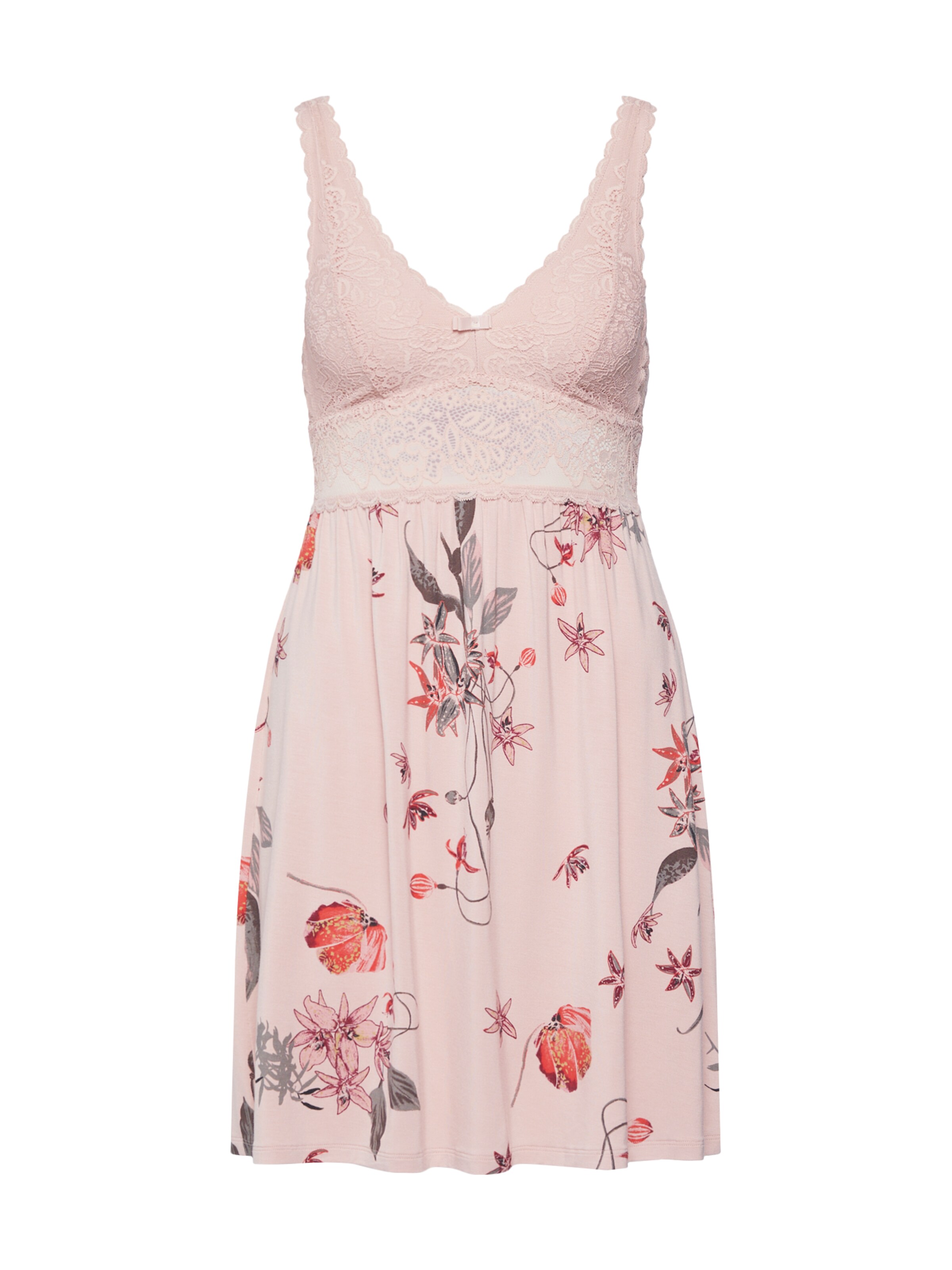 TRIUMPH - Nachthemd 'Amourette Spotlight NDK PRINT' in de kleur Poederroze