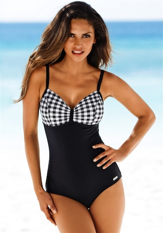 Bustier Maillot de bain LASCANA en noir : devant