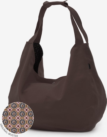 YOGISTAR.COM Sports Bag 'Active - Maxi Big - Cotton' in Brown: front