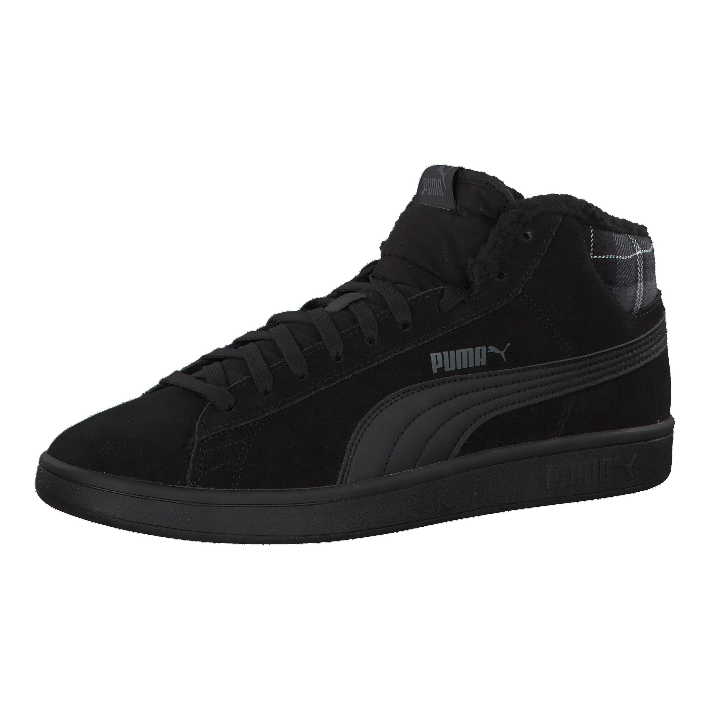 PUMA - Sneakers hoog 'Smash' in de kleur Zwart
