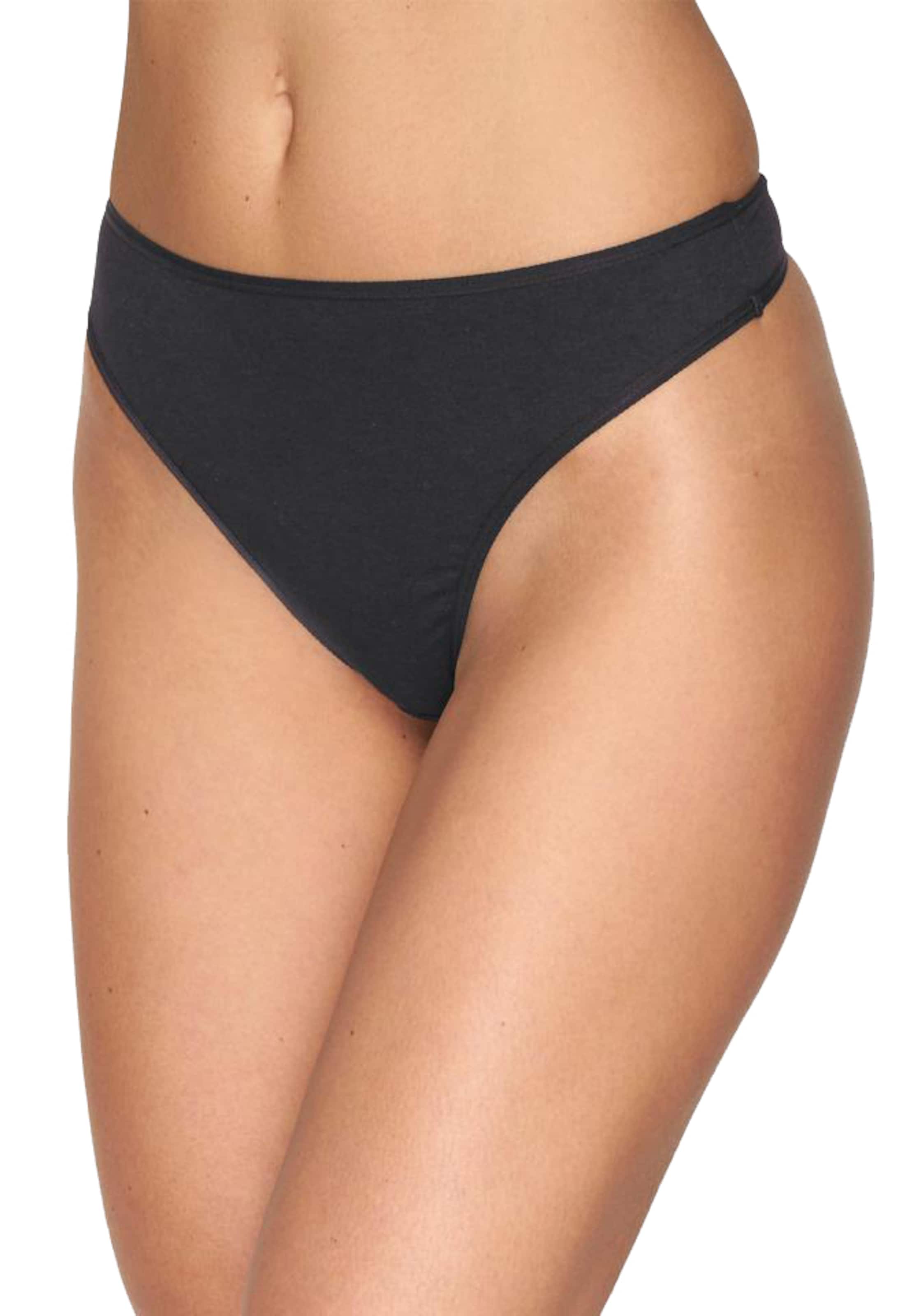 PETITE FLEUR String i svart: framsida