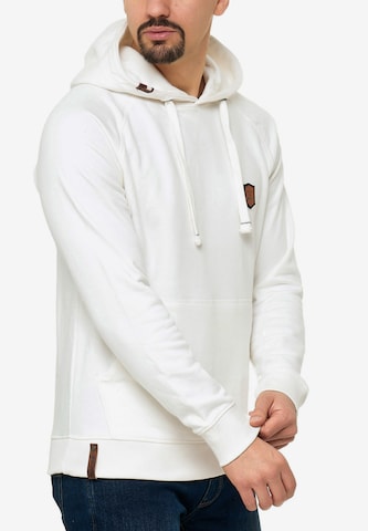 INDICODE JEANS Sweatshirt 'Litcham' in White