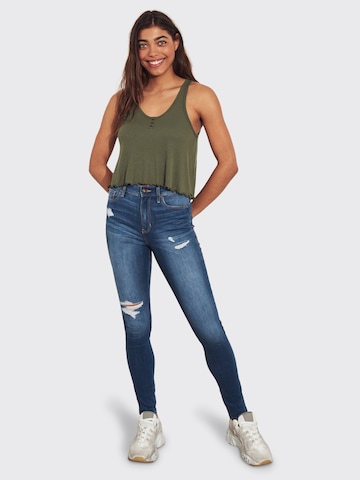 HOLLISTER Skinny Farkut 'BTS19-BRIGHT BLUE DEST HRSS 34 1CC' värissä sininen