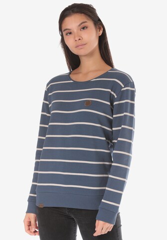 Lakeville Mountain Sweatshirt 'Cuanda Striped' in Blau: predná strana