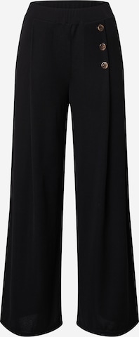 EDITED Zvonové kalhoty Kalhoty 'Jamie' – černá: přední strana