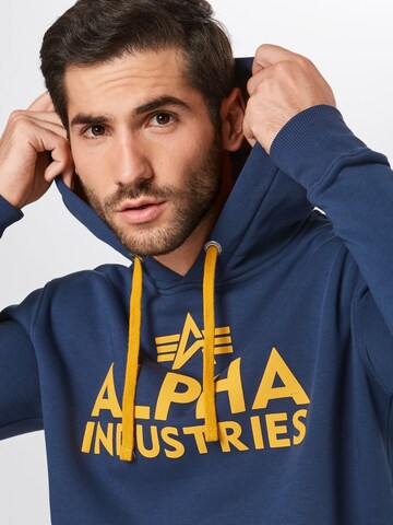 ALPHA INDUSTRIES Sweatshirt in Blau