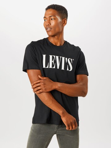 LEVI'S ® Loosefit Shirt 'Relaxed Graphic Tee' in Zwart: voorkant